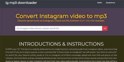 converter video instagram to mp3|Instagram to MP3 Converter Download Instagram。